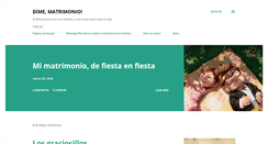 Desktop Screenshot of dimematrimonio.com